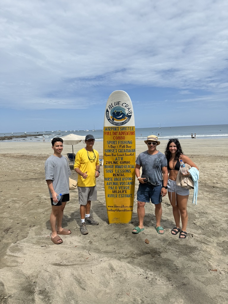 Blue Crab team on Tamarindo beach